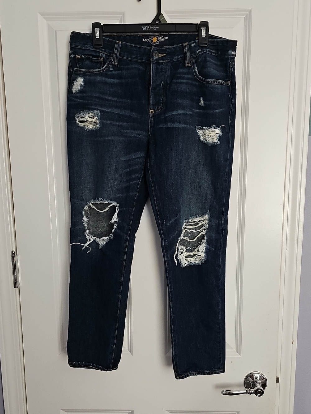 🍉Lucky Brand Women's Distressed Dark Blue Jeans